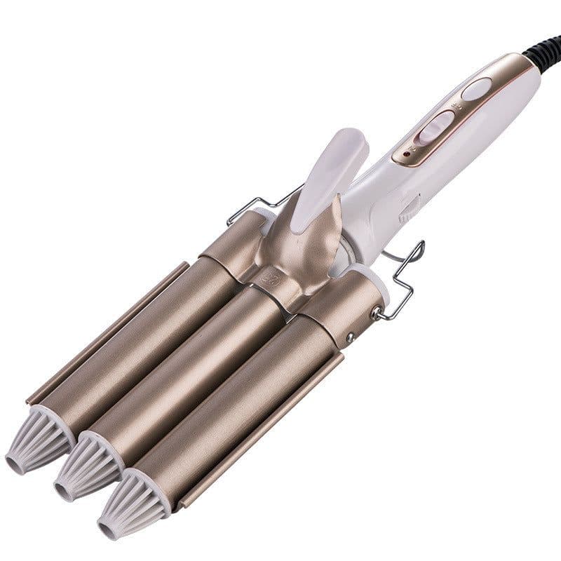 image-Jianwang Ceramic 3 Barrel Curling Iron Waver Hair Styling Tool