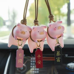 image-Cute Piggy Car Pendant