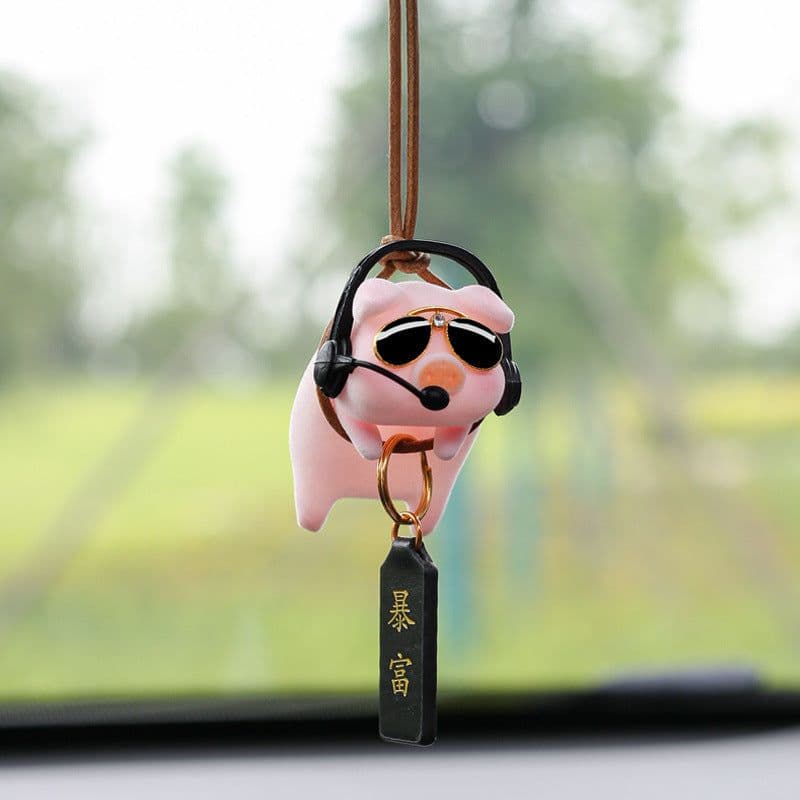 image-Cute Piggy Car Pendant