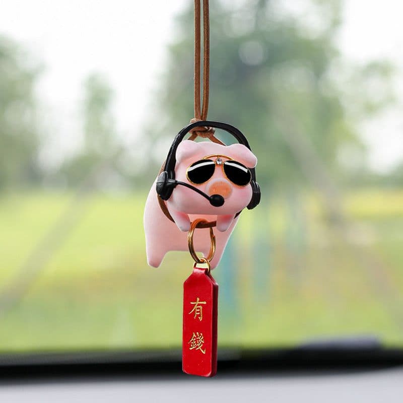 image-Cute Piggy Car Pendant