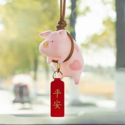 image-Cute Piggy Car Pendant