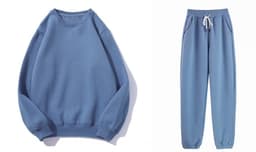 image-Women's Cotton Blend Sweater and Pants Set Casual Two-Piece Suit