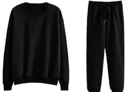 image-Women's Cotton Blend Sweater and Pants Set Casual Two-Piece Suit