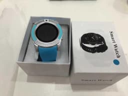 image-V8 Smart Watch 1.44" Round Screen Bluetooth Camera Android Green