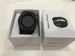 image-V8 Smart Watch 1.44" Round Screen Bluetooth Camera Android Green