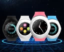 image-V8 Smart Watch 1.44" Round Screen Bluetooth Camera Android Green