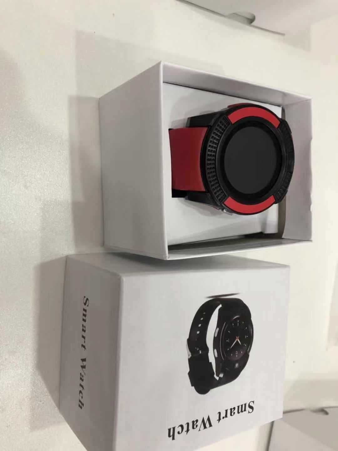 image-V8 Smart Watch 1.44" Round Screen Bluetooth Camera Android Green