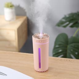 image-Portable Car Humidifier Aroma Diffuser with LED Night Light