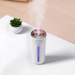 image-Portable Car Humidifier Aroma Diffuser with LED Night Light