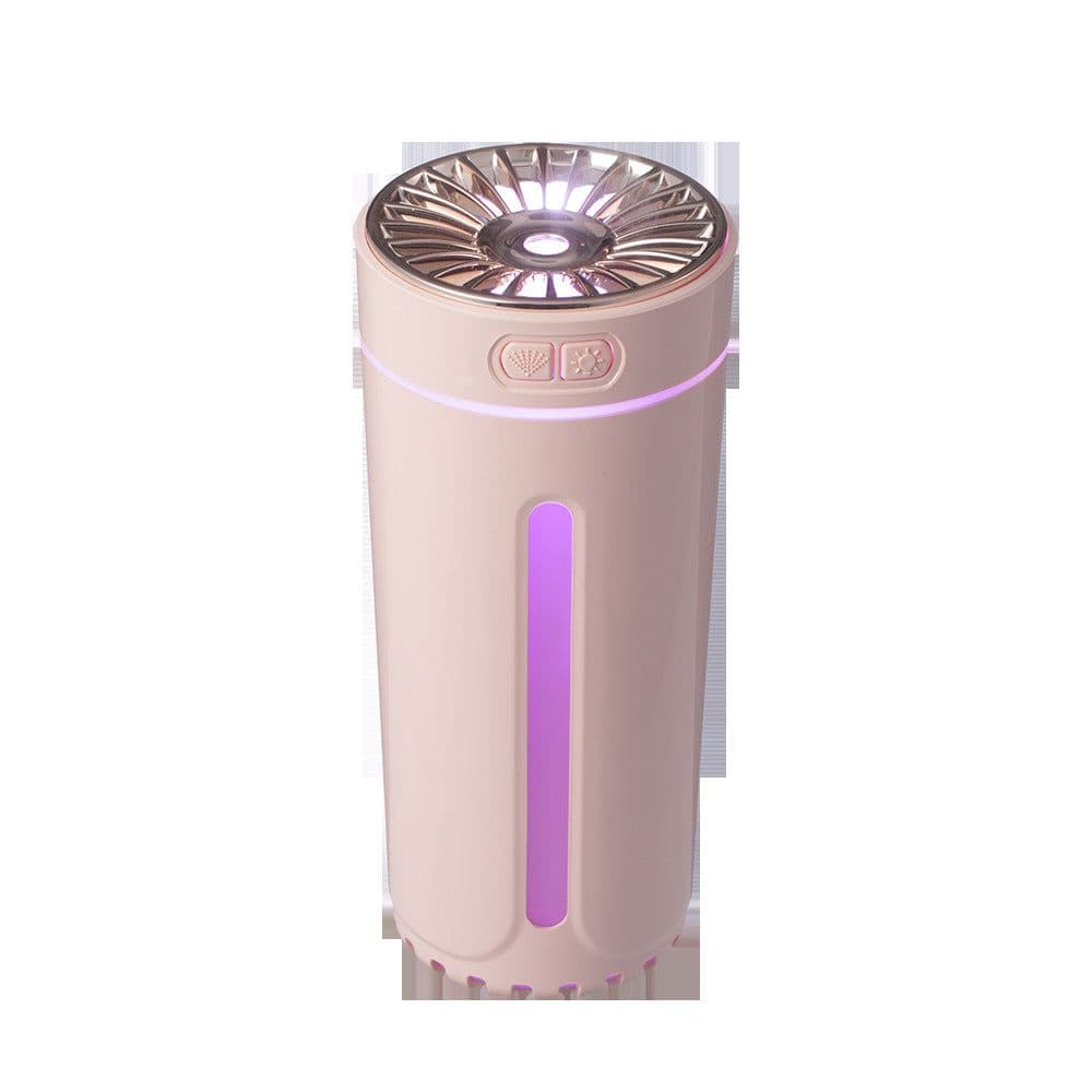 image-Portable Car Humidifier Aroma Diffuser with LED Night Light