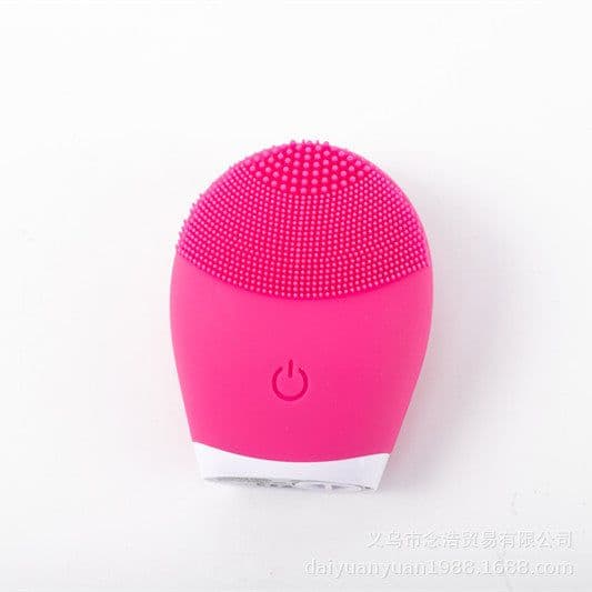 image-Electric Silicone Facial Cleansing Brush Waterproof Vibration