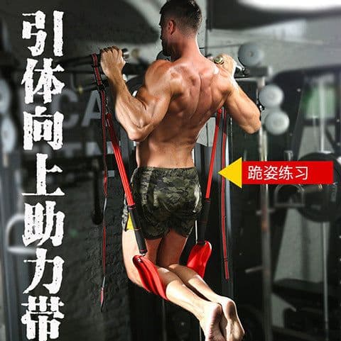 image-Sport Fitness Door Resistance Band Pull Up Bar Slings Straps