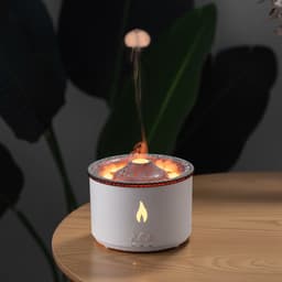 image-PINVO Volcano Flame Humidifier 350ml Ultrasonic Aromatherapy