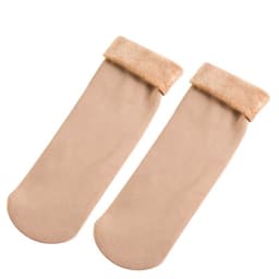 image-Women's Thickened Fleece Floor Socks Winter Warm Boot Socks Brown
