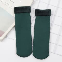image-Women's Thickened Fleece Floor Socks Winter Warm Boot Socks Brown
