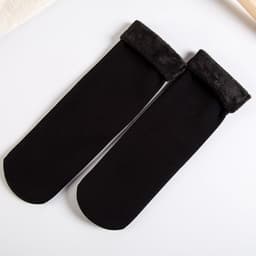 image-Women's Thickened Fleece Floor Socks Winter Warm Boot Socks Brown