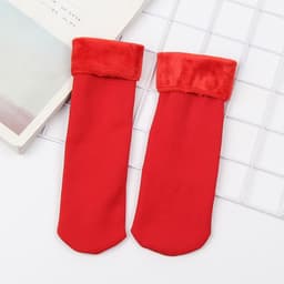 image-Women's Thickened Fleece Floor Socks Winter Warm Boot Socks Brown