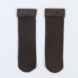 image-Women's Thickened Fleece Floor Socks Winter Warm Boot Socks Brown