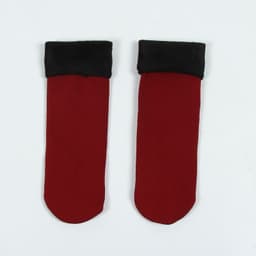 image-Women's Thickened Fleece Floor Socks Winter Warm Boot Socks Brown
