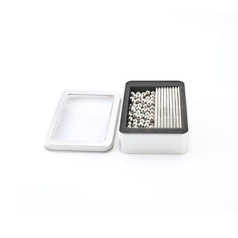 image-Magnetic Master Magnetic Building Blocks Set - 36 Rods 27 Steel Balls