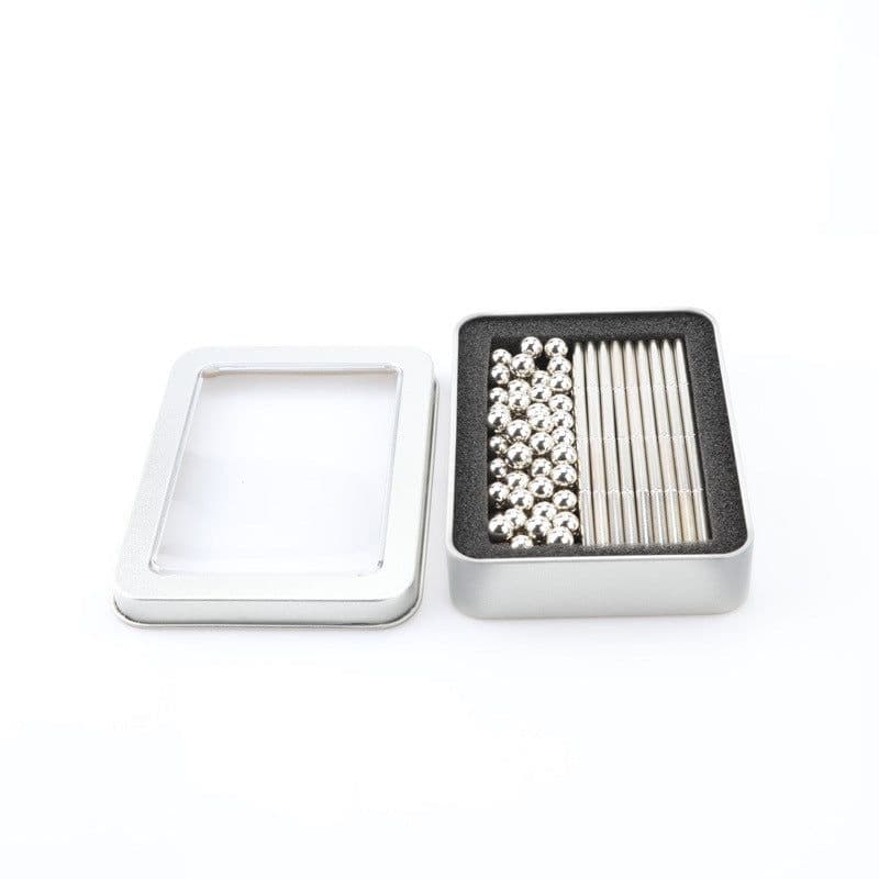 image-Magnetic Master Magnetic Building Blocks Set - 36 Rods 27 Steel Balls