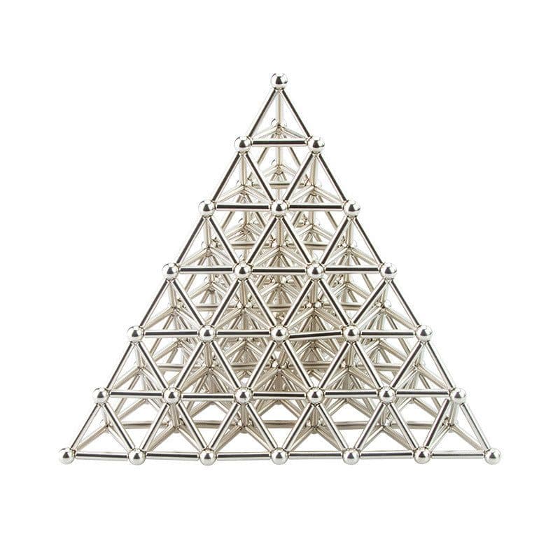 image-Magnetic Master Magnetic Building Blocks Set - 36 Rods 27 Steel Balls