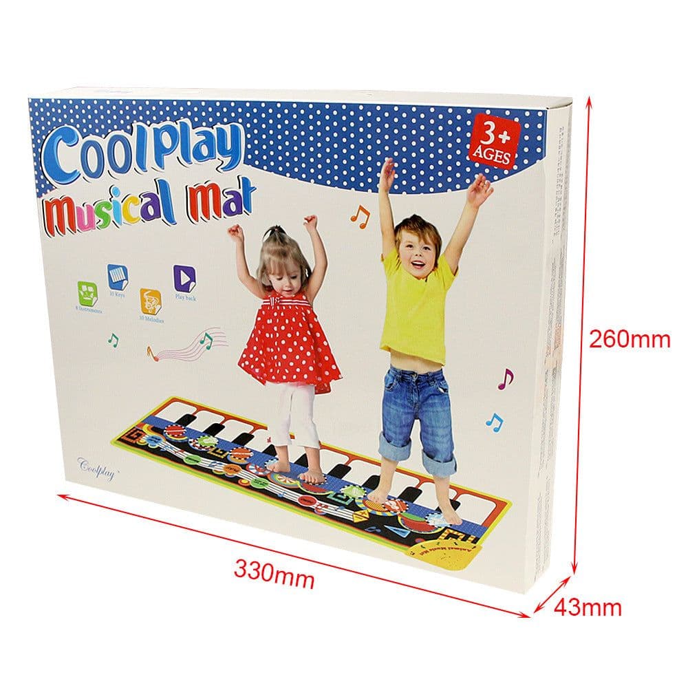 image-Coolplay Multifunctional Music Piano Carpet Mat for Kids Ages 4-6