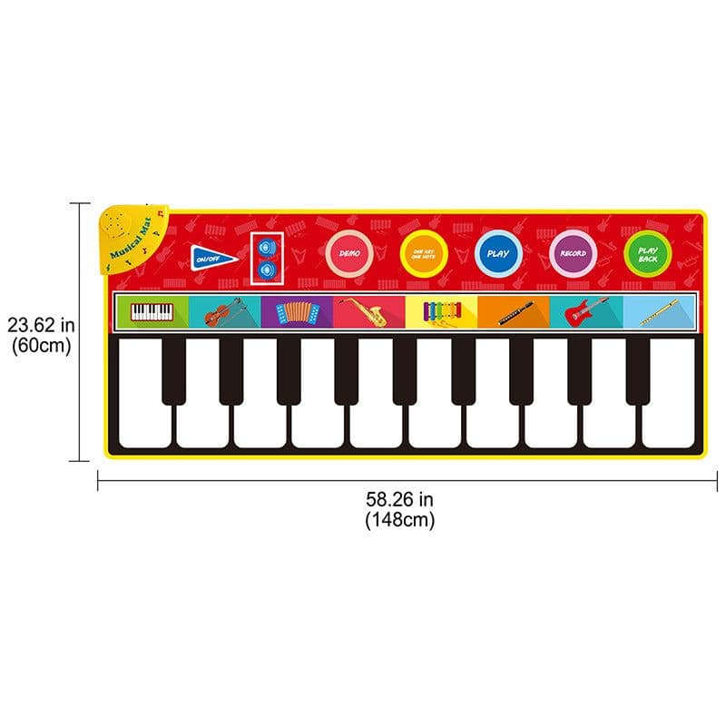 image-Coolplay Children's Piano Music Play Mat 148x60cm