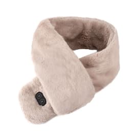 image-USB Heated Neck Scarf with Massage Function - Winter Warming Wrap