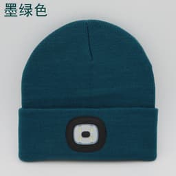 image-LED Knit Hat with Light - Unisex Wool Beanie
