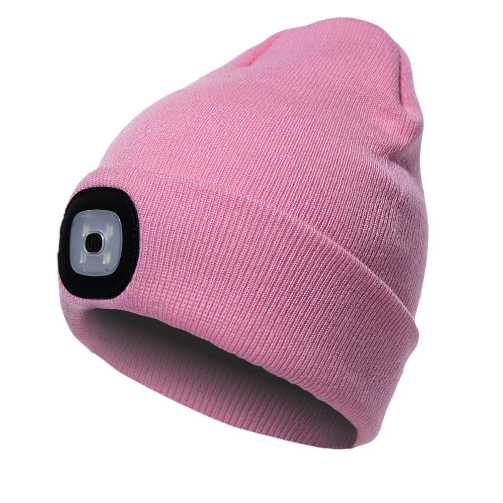 image-LED Knit Hat with Light - Unisex Wool Beanie