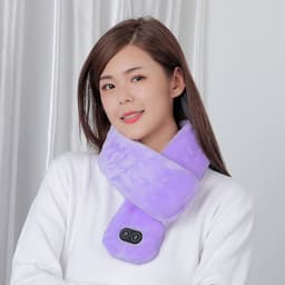 image-USB Heated Massage Scarf Winter Warming Shawl Unisex