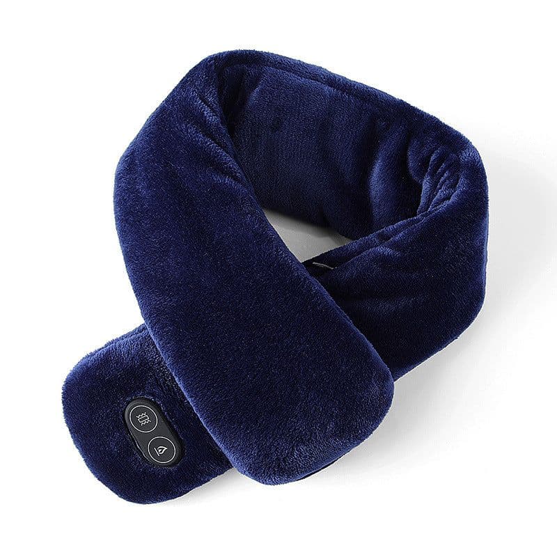 image-USB Heated Massage Scarf Winter Warming Shawl Unisex