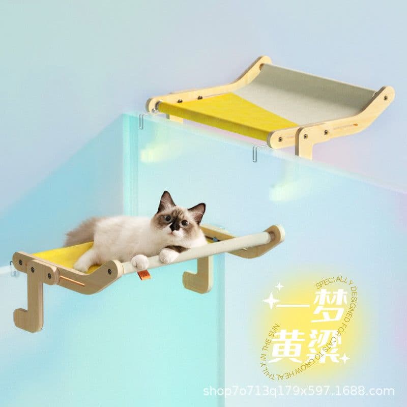 image-Meow Cat Window Hammock Bed Four Seasons Universal Large