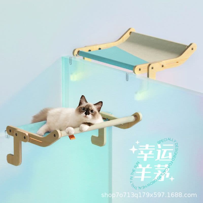 image-Meow Cat Window Hammock Bed Four Seasons Universal Large