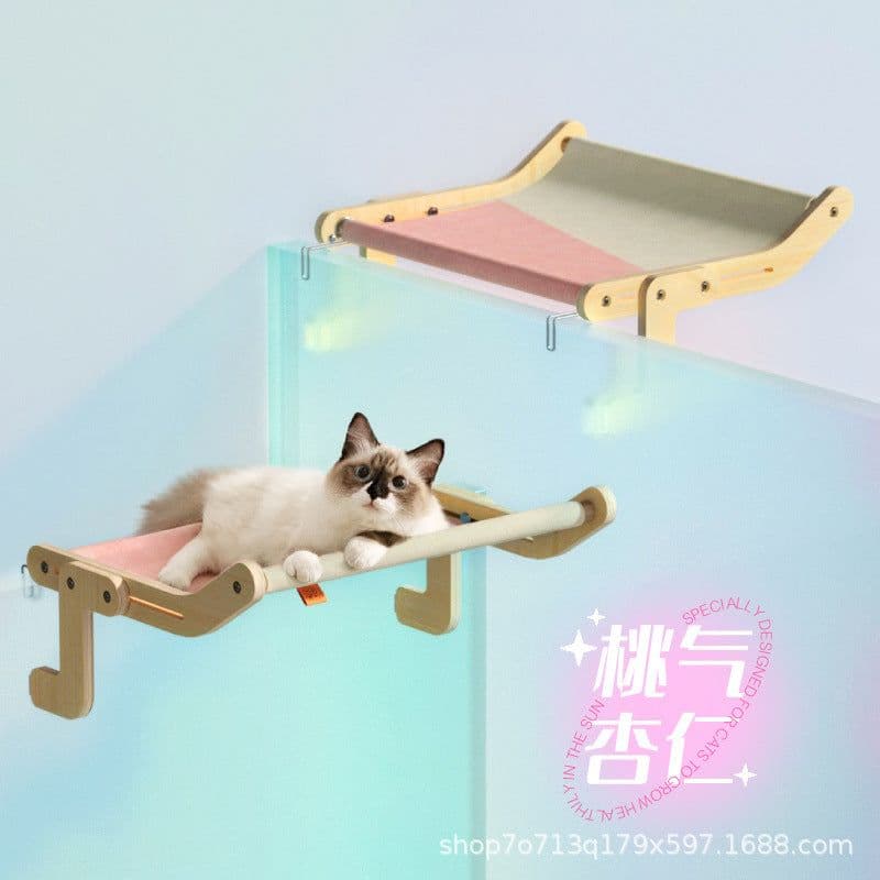 image-Meow Cat Window Hammock Bed Four Seasons Universal Large