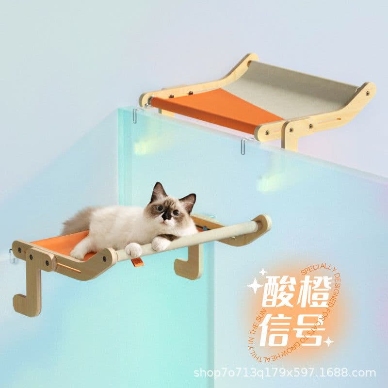 image-Meow Cat Window Hammock Bed Four Seasons Universal Large