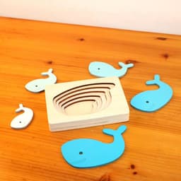 image-Wooden 5-Layer Animal Jigsaw Puzzle Montessori Educational Toy