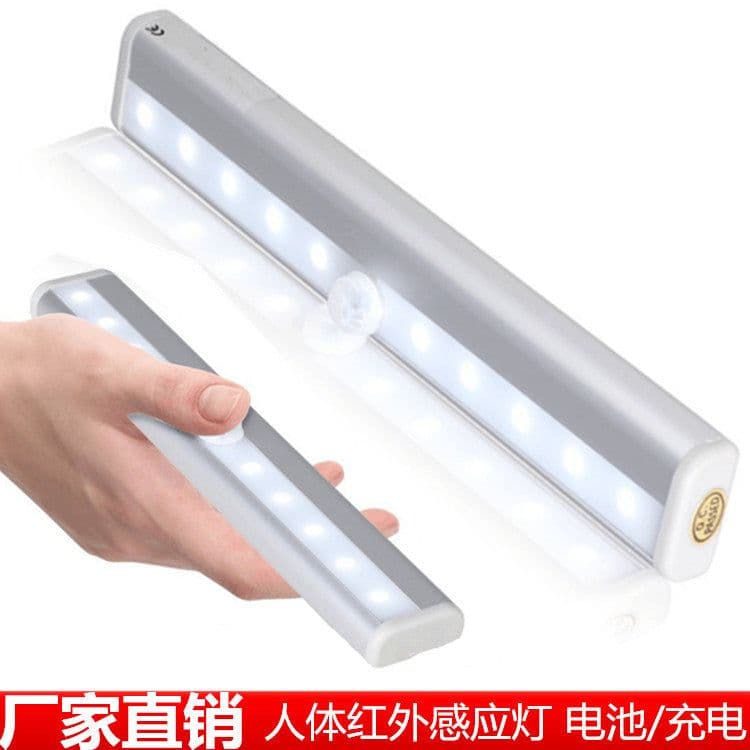 image-LED Motion Sensor Cabinet Light USB Powered Wardrobe Corridor Night Light