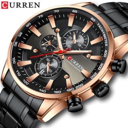 image-Curren 8351 Men's Quartz Watch Waterproof Business Calendar 47mm