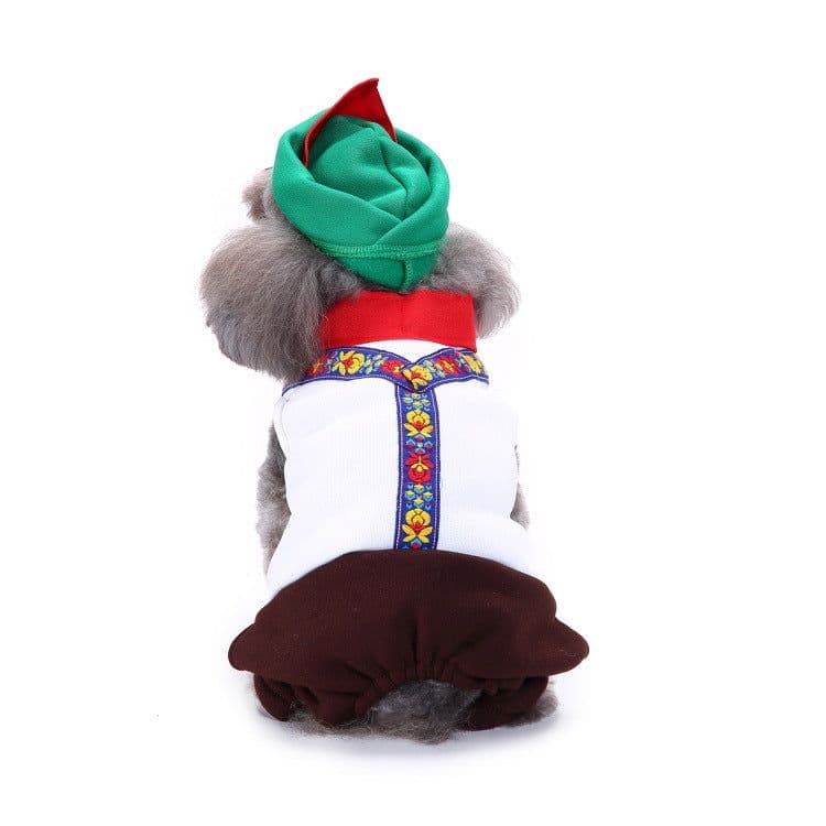 image-Pet Dog Christmas Costume Dress Polyester Holiday Outfit