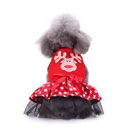 image-Pet Dog Christmas Costume Dress Polyester Holiday Outfit
