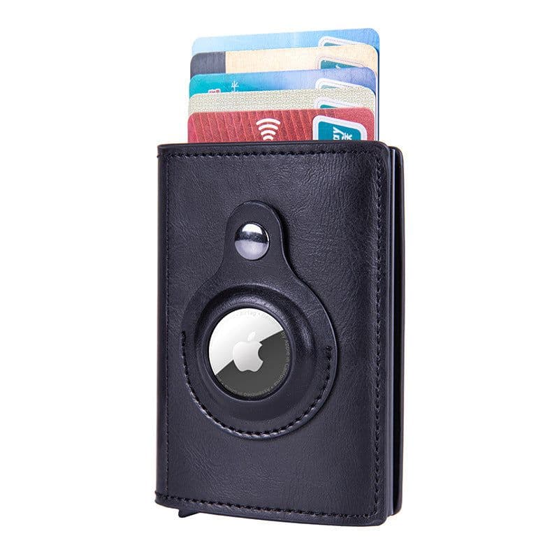 image-RFID Blocking Aluminum Card Holder Wallet with Pop-Up Mechanism