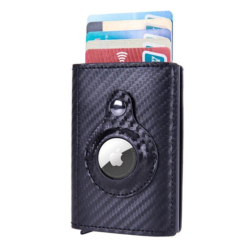 image-RFID Blocking Aluminum Card Holder Wallet with Pop-Up Mechanism
