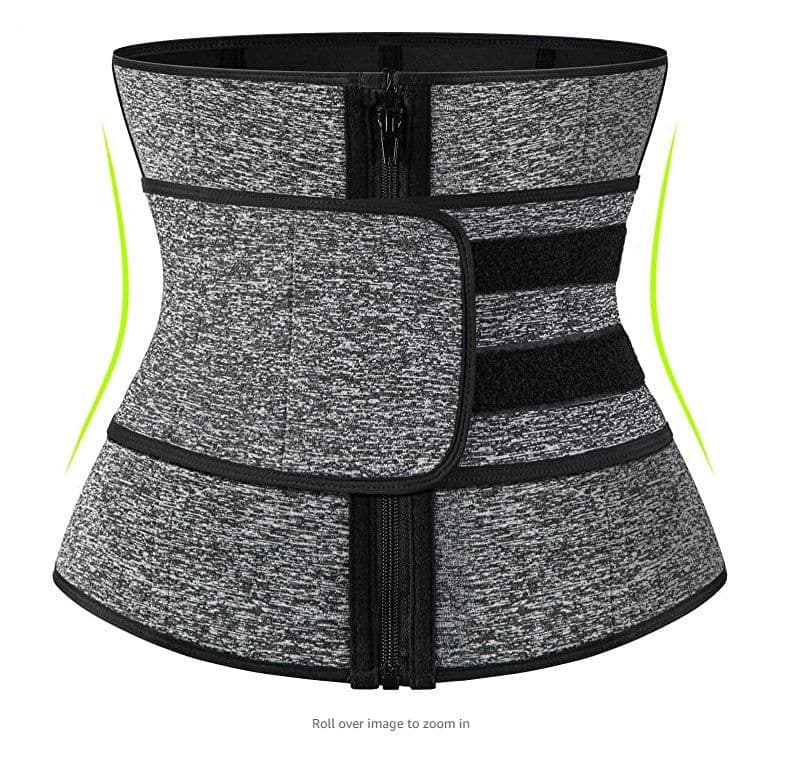 image-Neoprene Waist Trainer Corset with 9 Steel Bones for Women