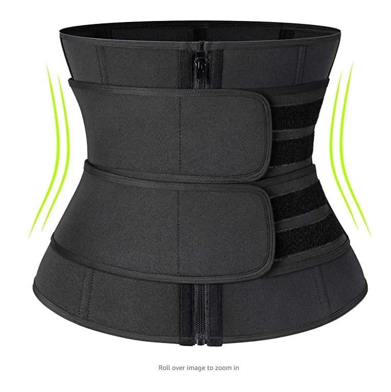 image-Neoprene Waist Trainer Corset with 9 Steel Bones for Women
