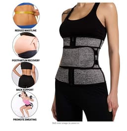 image-Neoprene Waist Trainer Corset with 9 Steel Bones for Women