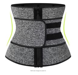 image-Neoprene Waist Trainer Corset with 9 Steel Bones for Women