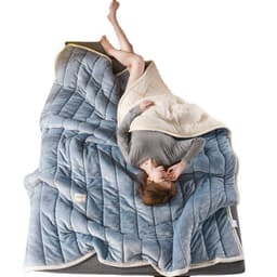 image-Solid Color Lamb Fleece Blanket Double-Sided 2.0x2.3m