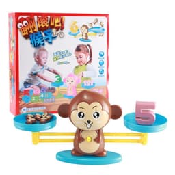 image-Puppy Monkey Pig Scale Balance Game Educational Children's Toy